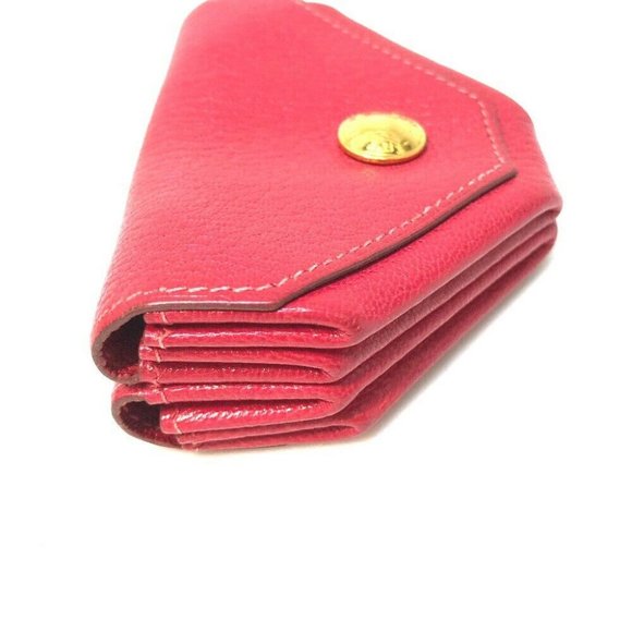 AUTHENTIC HERMES Le-Karan Yuit LE48 Coin Compartment Purse Chevre Pink - Picture 3 of 8